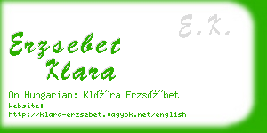 erzsebet klara business card